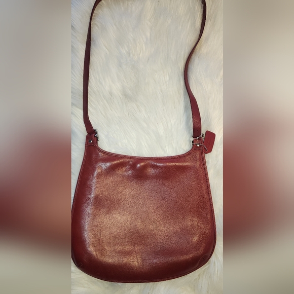 Coach Hippe Flap Vintage Red Leather Shoulder Bag #9134 - Picture 10 of 10